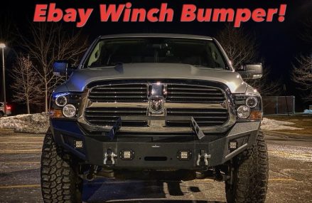 Cheap Ebay Winch bumper for my 2016 RAM 1500 – Installation/First Impressions Area Near 76385 Vernon TX