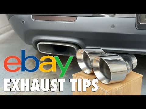 Installing EBAY 4” inch Quad Tips on My Dodge Challenger Scatpack 2019