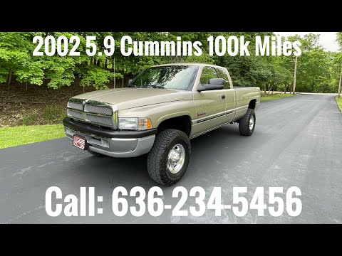 5.9 Cummins Diesel For Sale: 2002 Dodge Ram 2500 Laramie 5.9 Diesel 4x4 with 100k Miles Dodge Ram Diesel For Sale