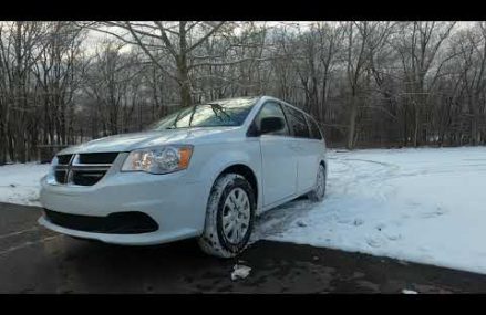 The Dodge Caravan is a snow monster with Blizzak tires Near Mesa 85205 AZ