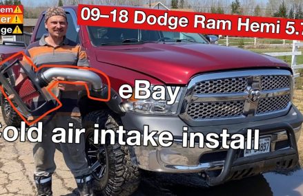 Dodge Ram Hemi 5.7L Amazon cold air intake installation in City 68463 Weeping Water NE