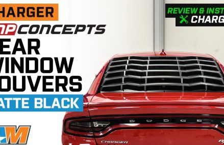 2011-2022 Charger MP Concepts Rear Window Louvers; Matte Black Review & Install From 30802 Appling GA