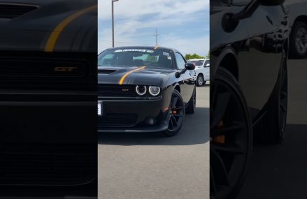 2023 Black Dodge Challenger GT w/ Hemi Orange Package includes Alcantara Seats and Brembo Brakes Near Macksville 67557 KS