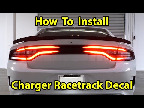 Dodge Charger Racetrack Decal Installation 2021