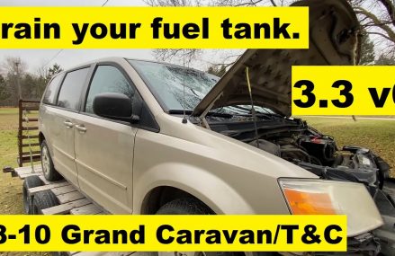 How To Drain the Gas Tank Dodge Grand Caravan/Chrysler Town and Country 3.3l v6 Near Marietta 30065 GA