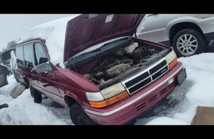 LOW MILE 1992 Dodge Grand Caravan at U-Pull Salvage Yard in Minnesota From New Hope 24469 VA