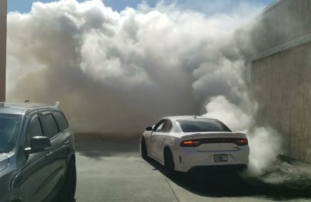 Hellcat Charger 1000hp linelock Burnout tire almost pops 😄 Near 12008 Alplaus NY